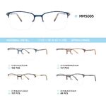 Оправа для очков металлическая полуободковая мужская MM5005