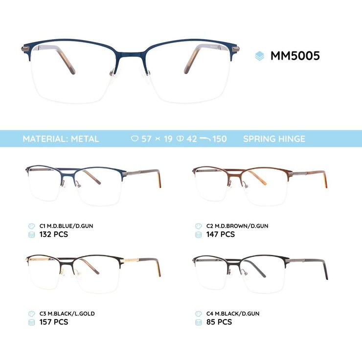 Metal nylor men's frame for glasses MM5005