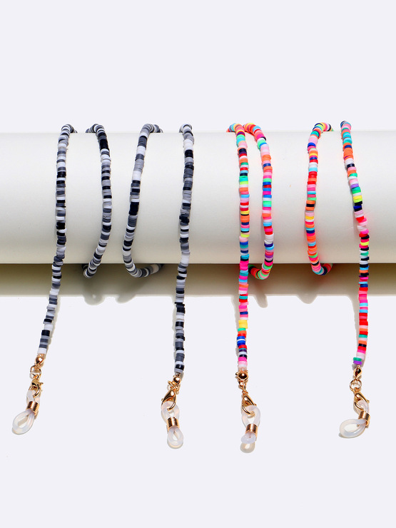 Набор из двух цепочек для очков с рождественскими оленями и рогами GM071