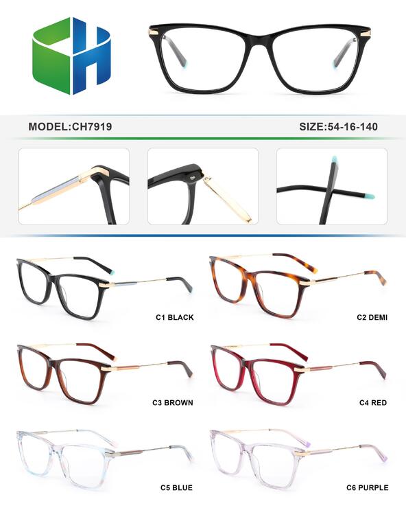 Оправа пластиковая женская из ацетата с флексом CH7919-DA