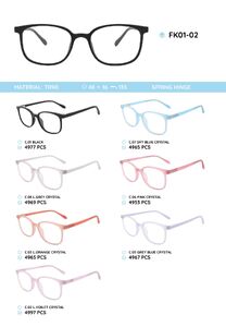 TR90 plastic eyeglasses frame FK01-02