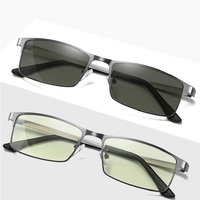 Металлические очки с защитой от синего света Blue Block фотохромные F2010-F