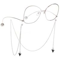 Metal non-slip chain, with triangle pendant, for glasses and masks GL168