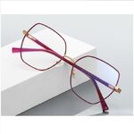 Оправа металлическая с линзами блю-блокерами MORE 3076