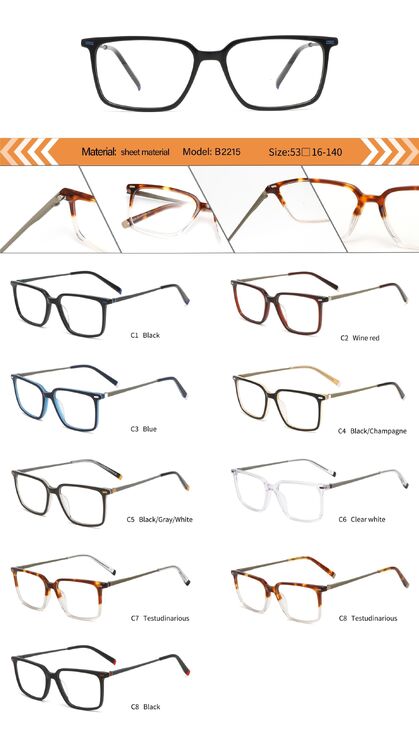 Оправа пластиковая из ацетата мужская с флексом B2215-DA