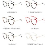 Combined frame (metal + TR90) or glasses with blue light protection, with spring hinges FA87066