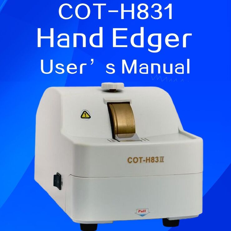 Compact manual hand automatic lens edger machine for glass and plastic lenses grinding COT-H831