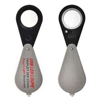 Folding magnifier with universal backlight 7808-1-XX, diameter: 22 mm, magnification: 10X, 20X, 30X
