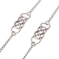 Silver-colored metal non-slip chain, for glasses and masks GL044