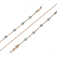 Amber acrylic glasses chain GL1354