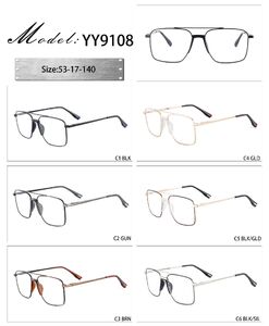 Metal frame with soft nose pad and spring hinges YY9108-DA