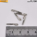 Uncovered glasses spring hinge FL13M (price is for 1 set - 20 pieces) 14мм