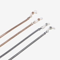 Set of two glasses chain with rice pearls GM084