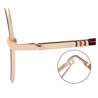 Оправа металлическая с линзами Blue Ray Cut MAMO 8780