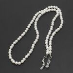 Metal non-slip chain, with pearl beads, for glasses and masks GL215