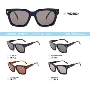 Plastic acetate frame polarized sunglasses WD6024