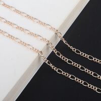 Gold-colored metal non-slip chain, for glasses and masks GL750