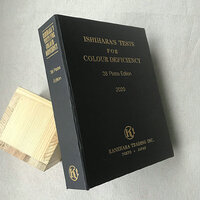 Set of 38 test charts for the color blindness diagnosis