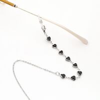 Металлическая нескользящая цепочка, с сердцем, для очков и масок GL1856