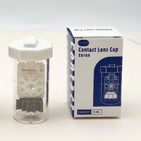 Handheld portable contact lens cleaner and sterilizer for cleaning with hydrogen peroxide solution H-667