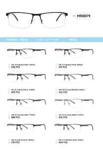 Metal frame with temples made of TR-90 material MR0079
