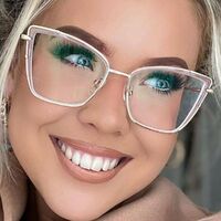 Combined frame (metal + TR90) or glasses with blue light protection, with spring hinges FA87070