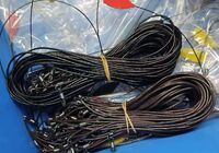 Glasses leather string cord in individual packaging, 73 cm length 