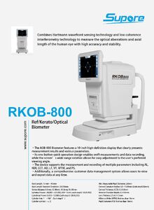 Авторефракератометр Оптический Биометр RKOB-800