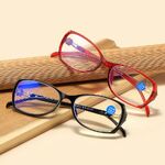 Plastic glasses for reading, Blue ray cut protection, diopters from +1.00 to +4.00, TR5006