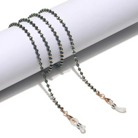 Металлическая цепочка с бусинами для очков и масок, разные цвета GL1134