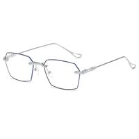 Metal rimless eyeglasses Blue ray cut KY0517切边