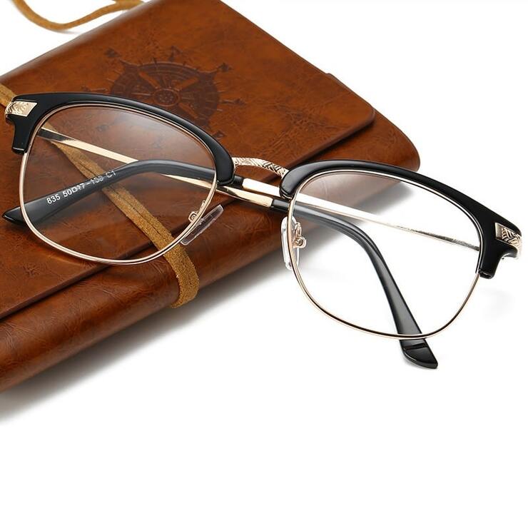 Metal eyeglasses for reading 835成品, diopters from 0.50 to -6.00, not centered