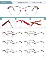 Оправа металлическая полуободковая женская с флексом YM11073-DA