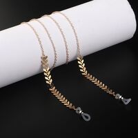 Metal non-slip chain, with cooper bead, for glasses and masks GL969