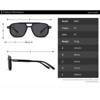 Plastic retro sunglasses with anti-blue light protection Elit 6090-EL