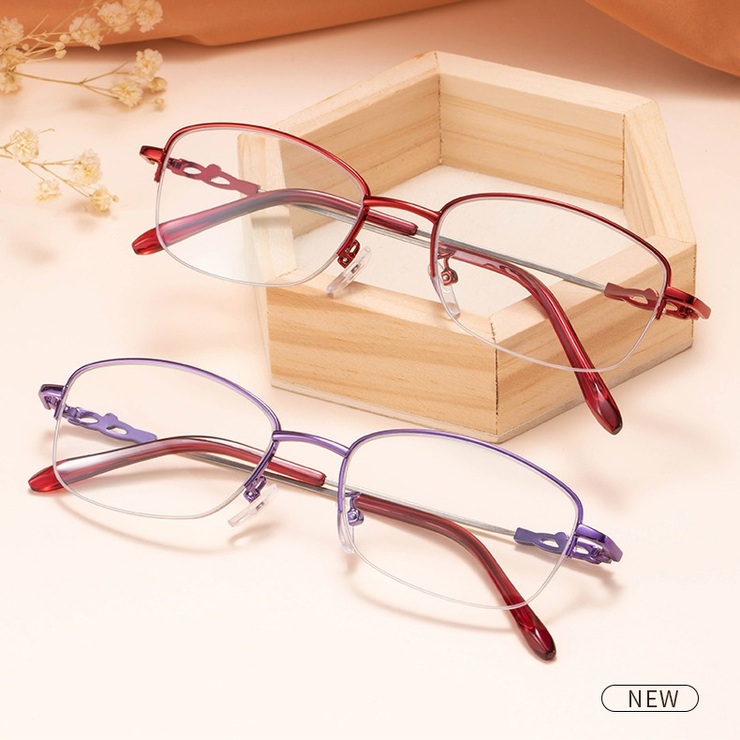 Metal eyeglasses for reading 8811 Blue ray cut, diopters from +1.00 to +4.00, PD62-64
