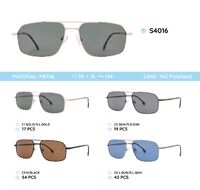 Metal frame polarized sunglasses S4016