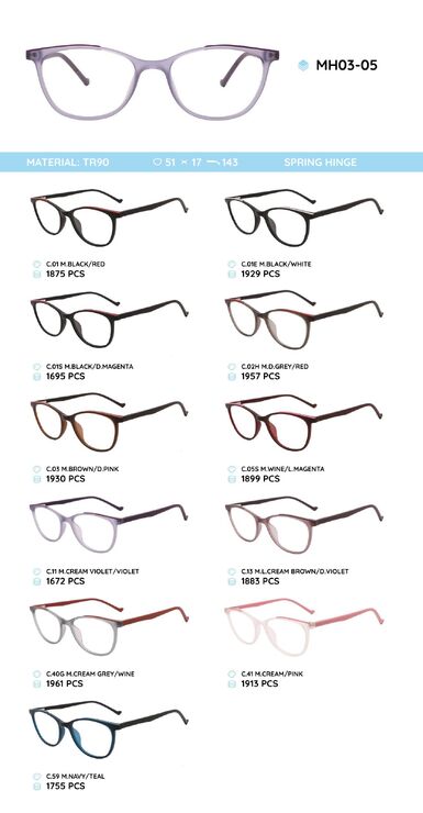 TR-90 plastic frames MH03-05