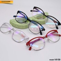 Очки в комбинированной оправе с антибликовыми и серыми линзами Vizzini V8159