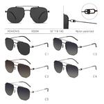 Rimless polarized metal sunglasses with nylon lenses for men Romonis R66004