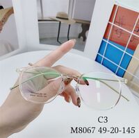 Hybrid frame, metal + TR90, with Blue Block coating SANTA M8067