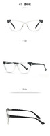 Plastic frames for glasses TR90+CA material (flex hinges) FOCUS FCS2040
