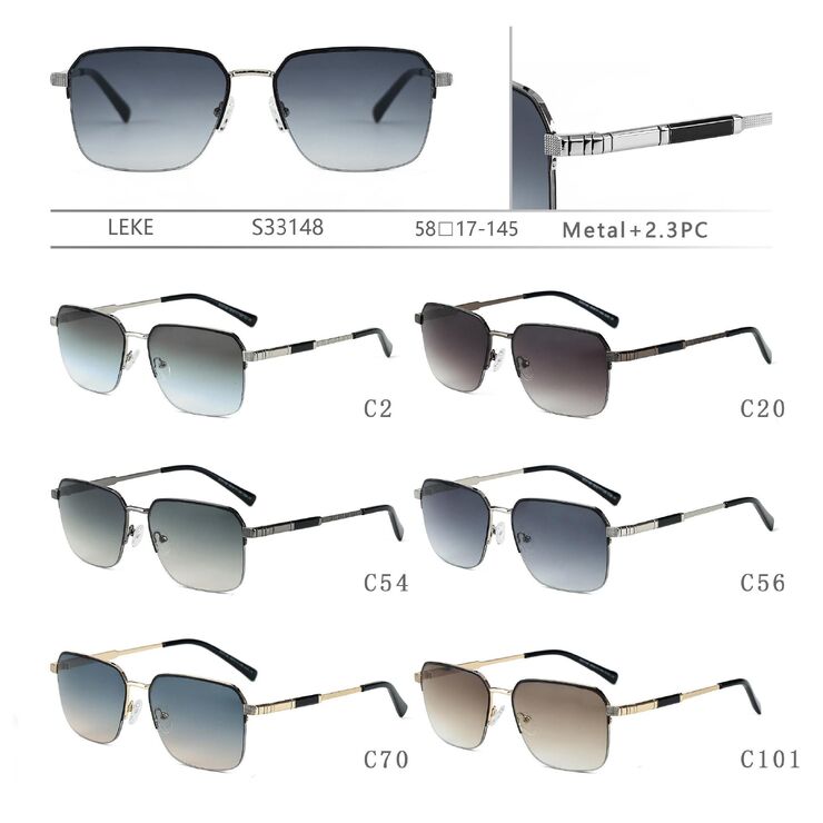 Polarized metal sunglasses Leke S33148