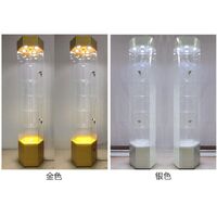 Acrylic floor rotating display stand for glasses, frames, cases and accessories 16006-35, size 160 * 35 * 30 cm