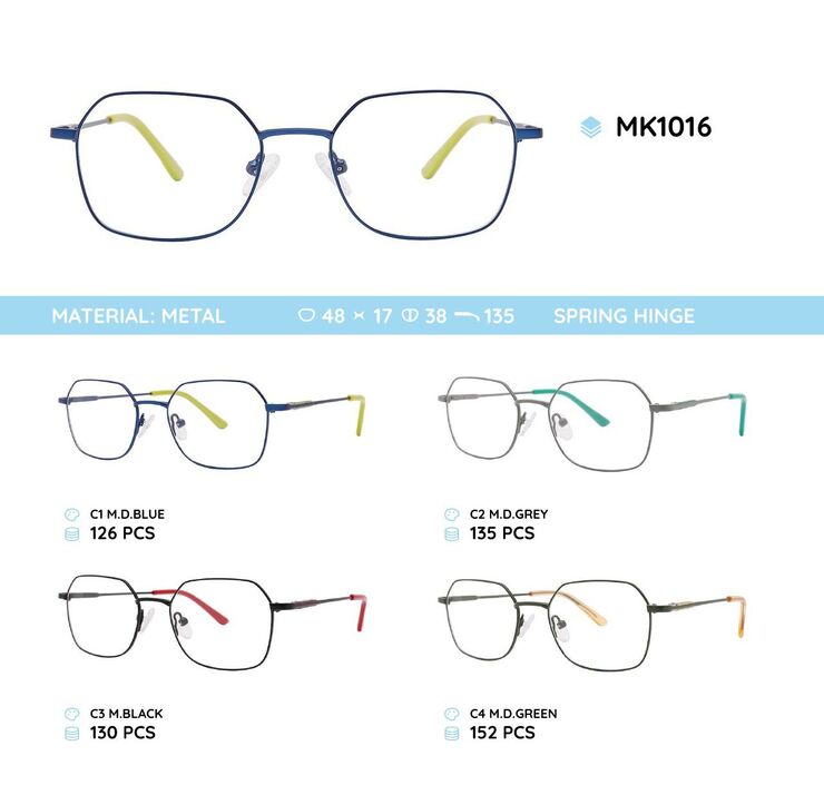 Оправа металлическая детская с флексом MK1016