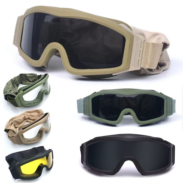 Safety shockproof tactical goggles 战术单只-0051-1