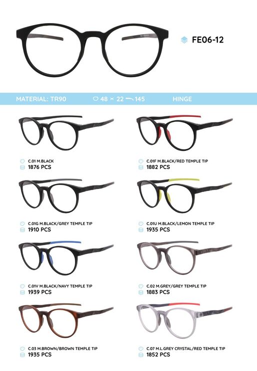 TR-90 plastic frames for glassesFE06-12