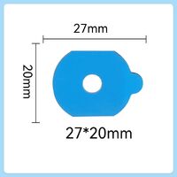 Lens blocking pads (Velcro, slippers, anti-slip pads), blue, PE, 1000 pieces, NY-0991