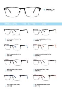 Metal frame with temples made of TR-90 material MR0028