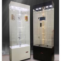 Стойка-витрина акриловая напольная вращающаяся для очков, оправ, футляров и аксессуаров 18006F-1, размер 176 * 58 см